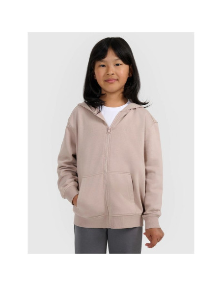 Bluza dresowa rozpinana z kapturem dziewczęca 4f 4fjraw25tswsf2466-83s