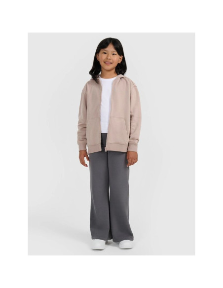 Bluza dresowa rozpinana z kapturem dziewczęca 4f 4fjraw25tswsf2466-83s