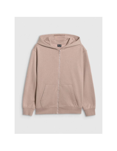 Bluza dresowa rozpinana z kapturem dziewczęca 4f 4fjraw25tswsf2466-83s