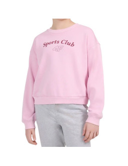 Bluza dla dziewczynki 4f f2708 jasny róż 4fjwaw26tswsf2708 56s