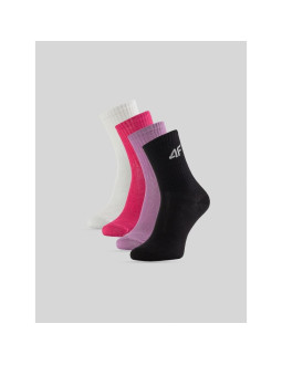Skarpetki długie (4-pack) dziewczęce 4f 4fjraw26usocf1010-91s