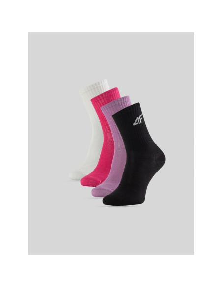 Skarpetki długie (4-pack) dziewczęce 4f 4fjraw26usocf1010-91s