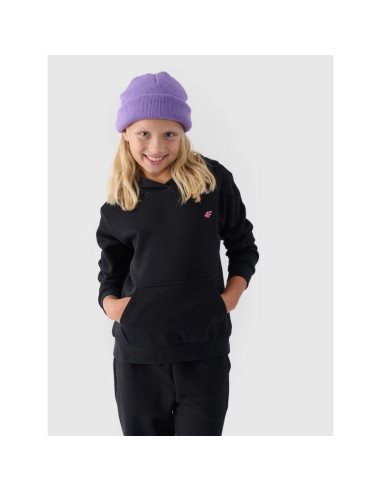 Bluza dresowa nierozpinana z kapturem dziewczęca 4f junior 4fjwmm00tswsf1316-20s
