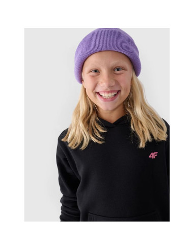 Bluza dresowa nierozpinana z kapturem dziewczęca 4f junior 4fjwmm00tswsf1316-20s