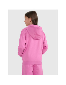 Bluza dresowa rozpinana z kapturem dziewczęca 4f 4fjraw25tswsf2466-54s 2