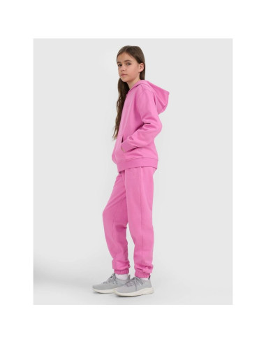 Bluza dresowa rozpinana z kapturem dziewczęca 4f 4fjraw25tswsf2466-54s