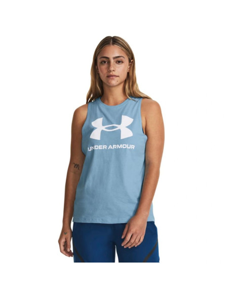 Damska koszulka bez rękawów ua live sportstyle graphic tank 1356297-490
