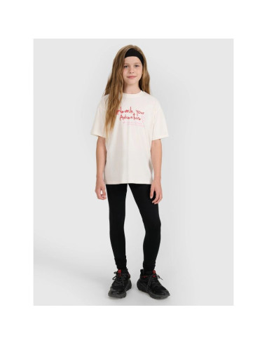 Legginsy dzianinowe dziewczęce 4f 4fjraw25ttigf291-20s