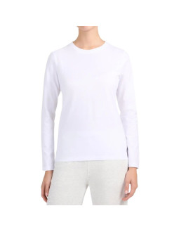 Koszulka damska 4f longsleeve f639 biała 4fwmm00tlonf639 10s