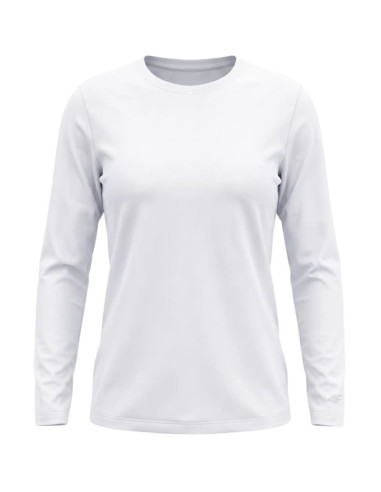Koszulka damska 4f longsleeve f639 biała 4fwmm00tlonf639 10s