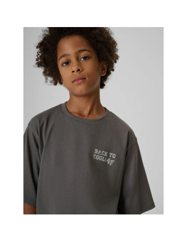 T-shirt loose z nadrukiem chłopięcy 4f 4fjraw26ttshm4529-25s