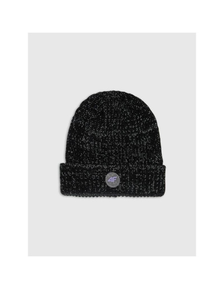 Czapka beanie odblaskowa dziewczęca 4f 4fjraw25acapf0750-20s