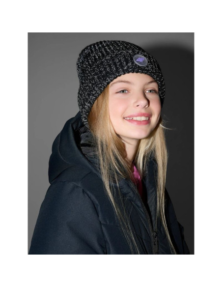 Czapka beanie odblaskowa dziewczęca 4f 4fjraw25acapf0750-20s