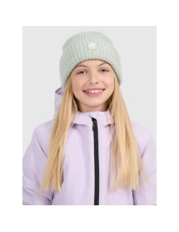 Czapka beanie odblaskowa dziewczęca 4f 4fjraw25acapf0750-47s