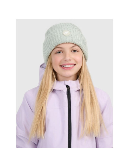 Czapka beanie odblaskowa dziewczęca 4f 4fjraw25acapf0750-47s