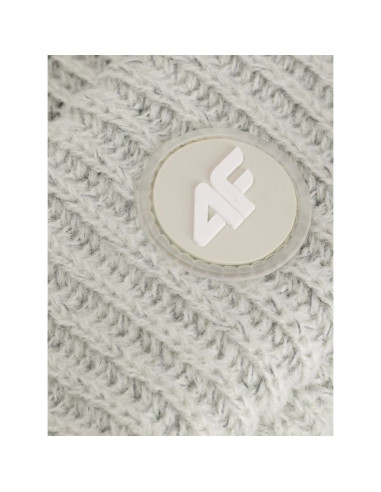 Czapka beanie odblaskowa dziewczęca 4f 4fjraw25acapf0750-47s