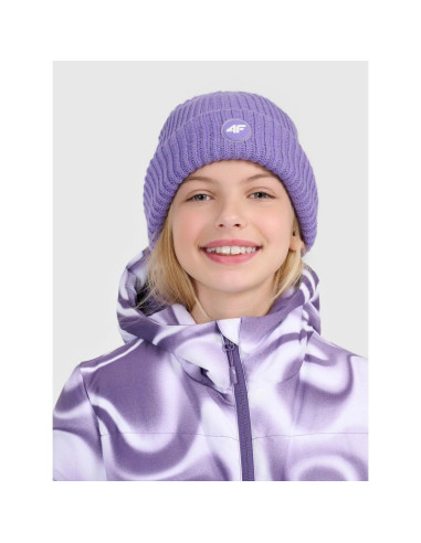 Czapka beanie odblaskowa dziewczęca 4f 4fjraw25acapf0750-51s