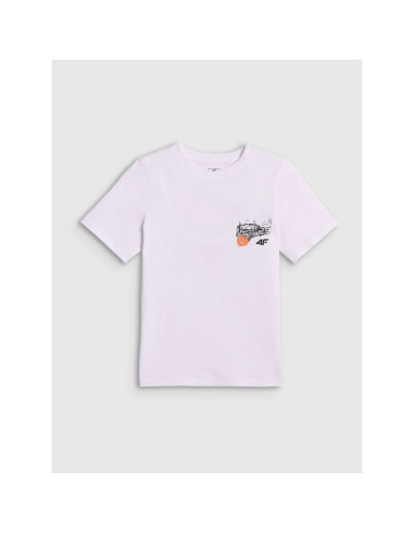 T-shirt regular z nadrukiem chłopięcy 4f 4fjraw26ttshm4343-10s