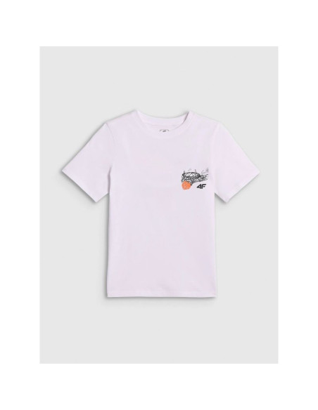 T-shirt regular z nadrukiem chłopięcy 4f 4fjraw26ttshm4343-10s