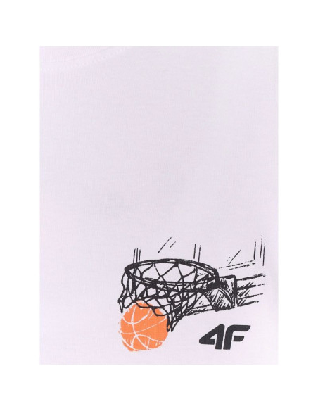 T-shirt regular z nadrukiem chłopięcy 4f 4fjraw26ttshm4343-10s