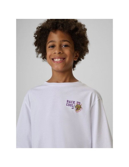 T-shirt loose z nadrukiem chłopięcy 4f 4fjraw26ttshm4527-10s