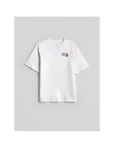T-shirt loose z nadrukiem chłopięcy 4f 4fjraw26ttshm4527-10s