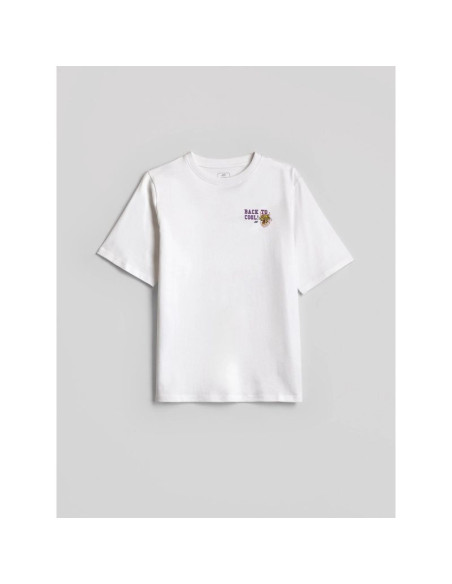 T-shirt loose z nadrukiem chłopięcy 4f 4fjraw26ttshm4527-10s