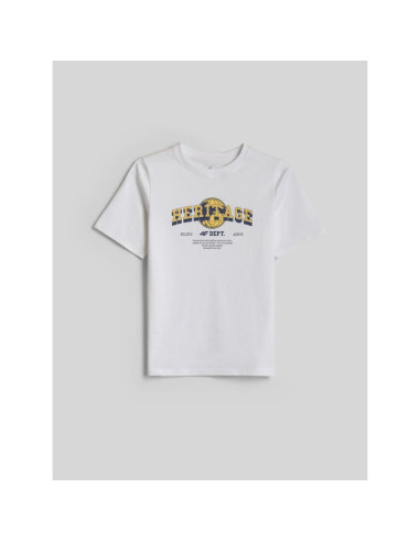 T-shirt regular z nadrukiem chłopięcy 4f 4fjraw26ttshm4523-10s