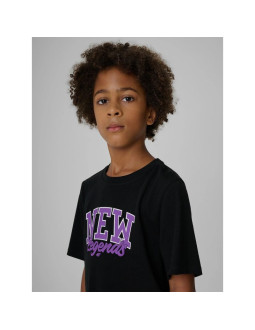 T-shirt regular z nadrukiem chłopięcy 4f 4fjraw26ttshm4525-20s