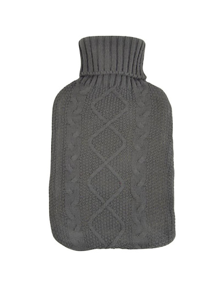 Termofor gumowy w sweterku 1,75l szary
