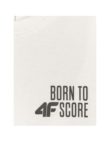 T-shirt loose z nadrukiem chłopięcy 4f 4fjrss26ttshm4277-10s