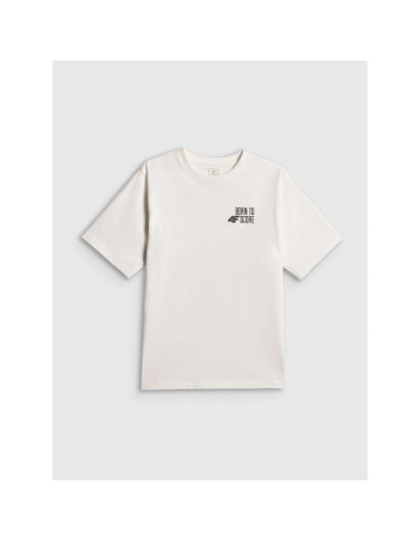 T-shirt loose z nadrukiem chłopięcy 4f 4fjrss26ttshm4277-10s