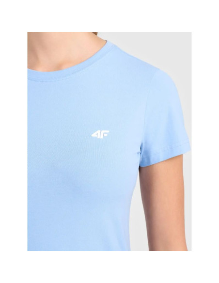 T-shirt slim bawełniany damski 4f 4fwaw26ttshf3500-32s