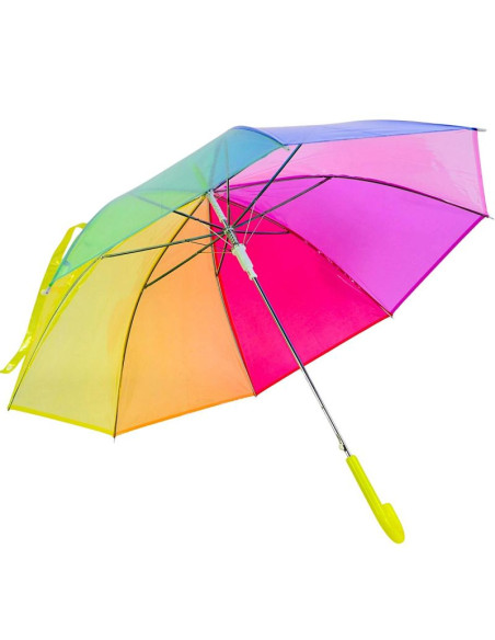 Parasol transparentny 98cm półautomat rainbonw