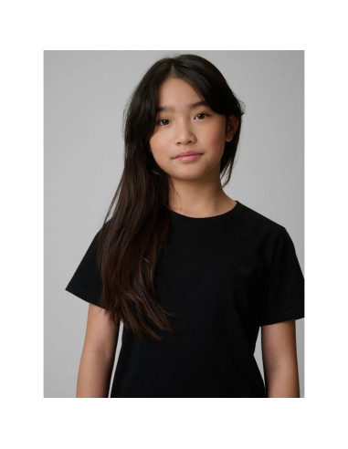 T-shirt regular gładki dziewczęcy 4f 4fjrmm00ttshf3553-20s