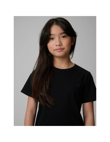 T-shirt regular gładki dziewczęcy 4f 4fjrmm00ttshf3553-20s