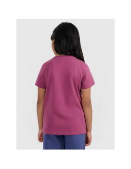 T-shirt regular gładki dziewczęcy 4f 4fjraw25ttshf3233-50s 2
