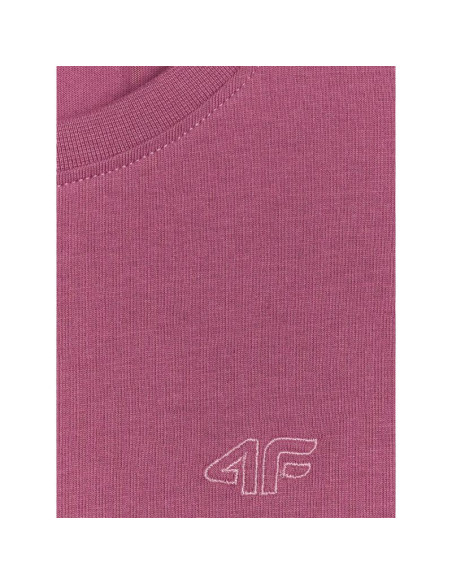T-shirt regular gładki dziewczęcy 4f 4fjraw25ttshf3233-50s