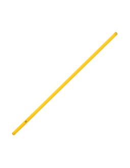 Laska gimnastyczna smj 120 cm żółta rod-120y