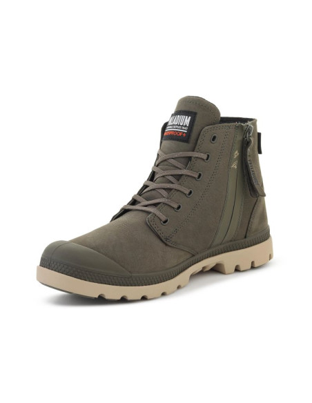 Palladium pampa lite+ zip wp+ olive night 79577-325