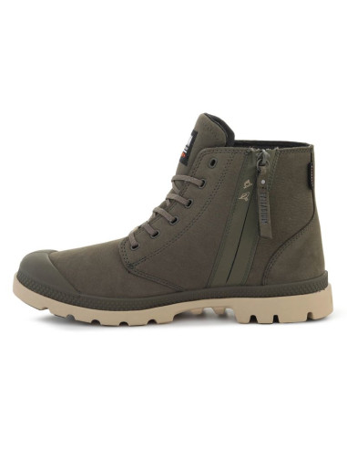 Palladium pampa lite+ zip wp+ olive night 79577-325