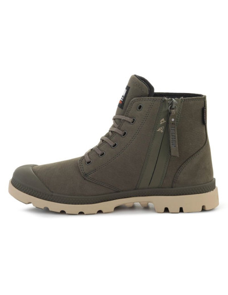 Palladium pampa lite+ zip wp+ olive night 79577-325