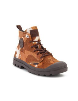 Palladium pampa hi zip pony cow print 95983-911