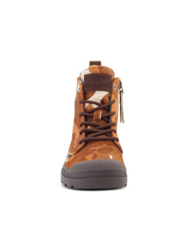 Palladium pampa hi zip pony cow print 95983-911