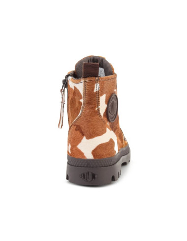 Palladium pampa hi zip pony cow print 95983-911