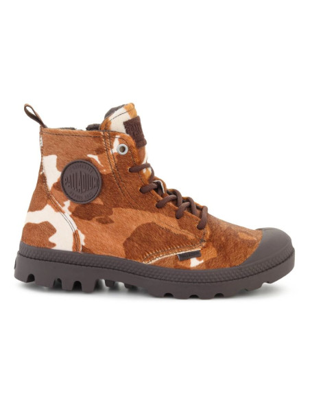 Palladium pampa hi zip pony cow print 95983-911