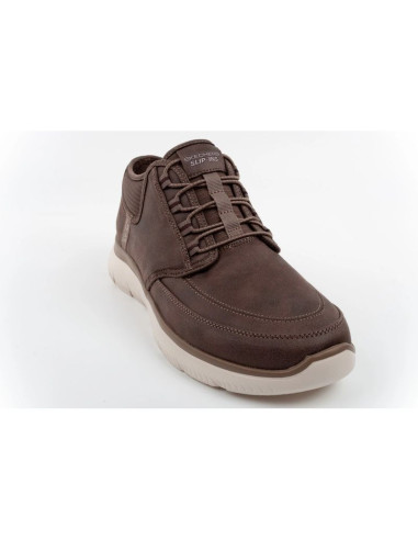 Skechers buty męskie summits siegul slip-ins ocieplane brązowe