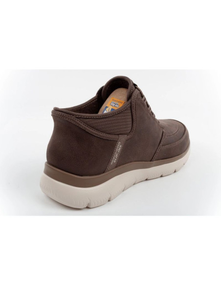 Skechers buty męskie summits siegul slip-ins ocieplane brązowe