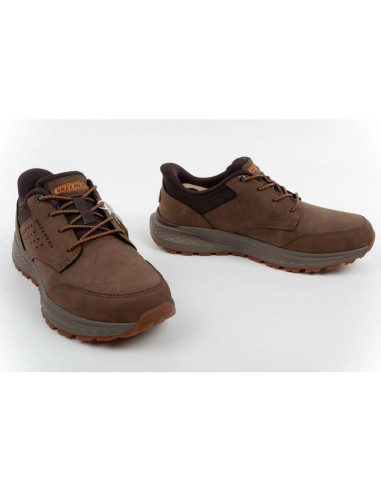 Skechers buty męskie slade ultra slip-ins brązowe wsuwane wygodne