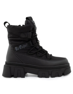 Lee cooper buty zimowe damskie czarne ocieplane botki na zamek